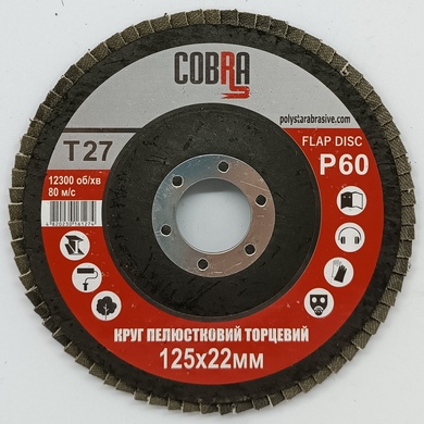 Круг пелюстковий торцевий КЛТ 125х22 25Н (Р60) Т-27 ТИТАН