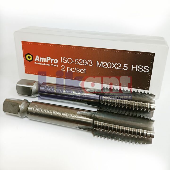 Мітчик м/р М20х2,5 к-т AmPro Р6М5