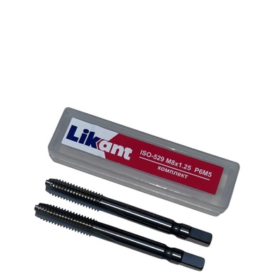 Мітчик м/р М8х1,25 к-т Likant Р6М5