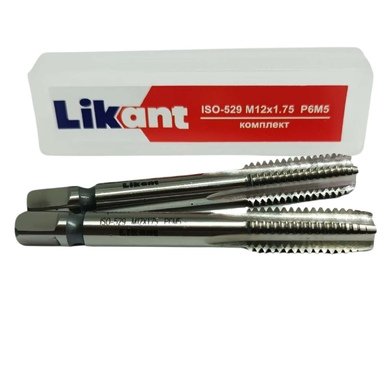 Мітчик м/р М12х1,75 к-т Likant Р6М5