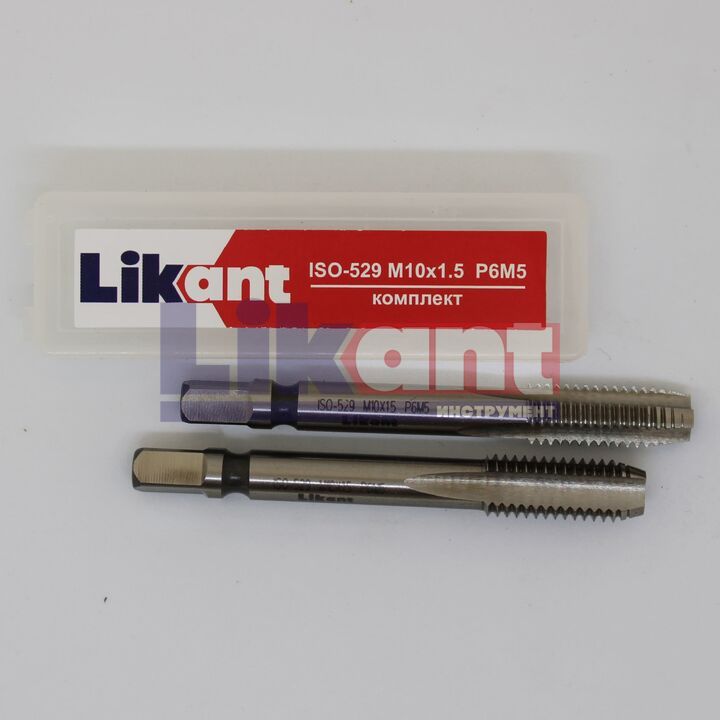 Метчик м/р М10х1,5 к-т Likant Р6М5